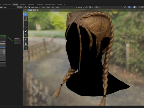 Realtime Haircard No41 3D Model