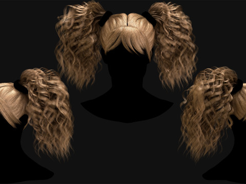 Realtime Haircard Vol 9 - No2 3D Модель