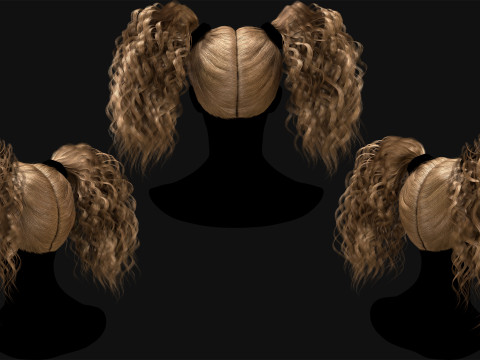 Realtime Haircard Vol 9 - No2 3D Модель