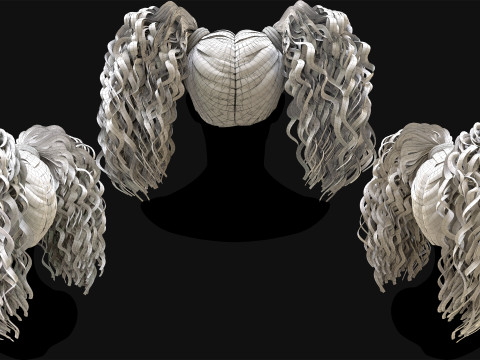 Realtime Haircard Vol 9 - No2 3D Модель