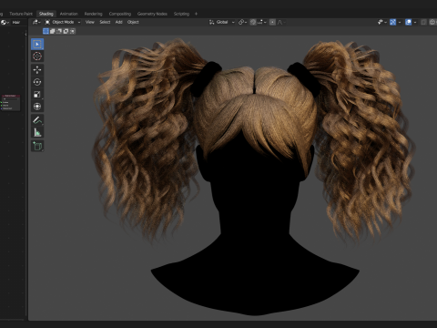 Realtime Haircard Vol 9 - No2 3D Модель