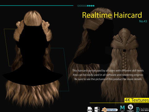 Realtime Haircard No43 Modèle 3D