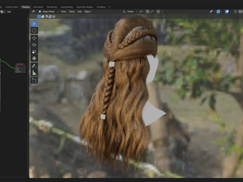 Realtime Haircard Vol 9 - No3 3D Model