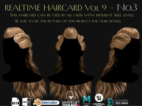 Realtime Haircard Vol 9 - No3 3D 模型