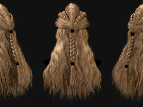 Realtime Haircard No43 3D Model