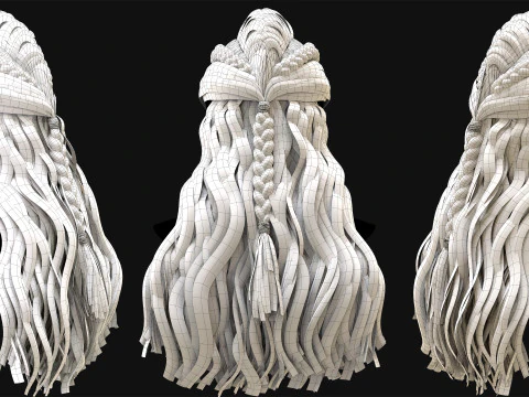 Realtime Haircard No43 3D Model