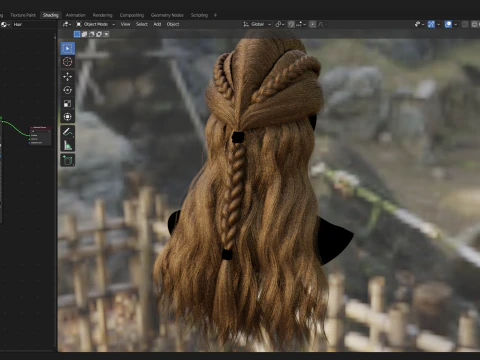 Realtime Haircard No43 3D Model