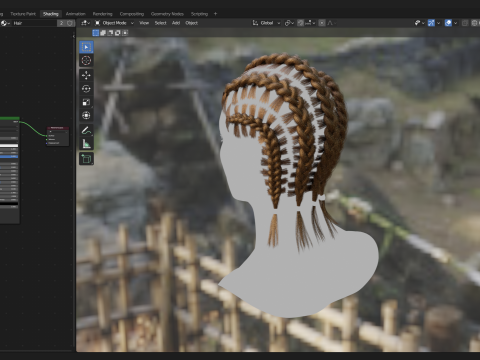 Realtime Haircard Vol 9 - No4 3D Model