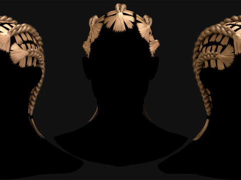 Realtime Haircard No44 3D Model
