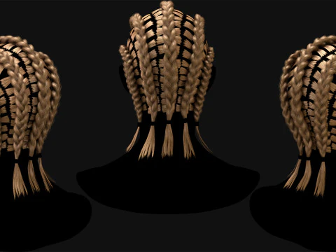 Realtime Haircard No44 3D Model