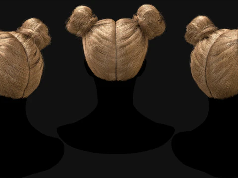 Realtime Haircard No45 3D Model