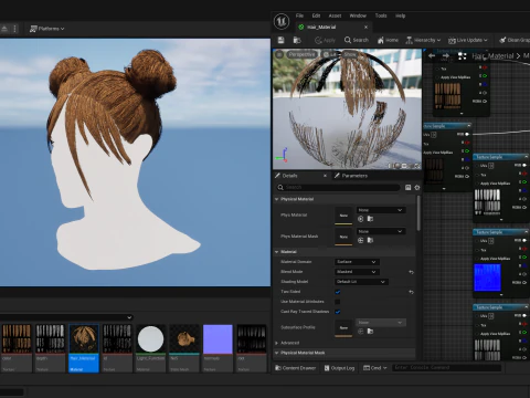 Realtime Haircard No45 3D Model