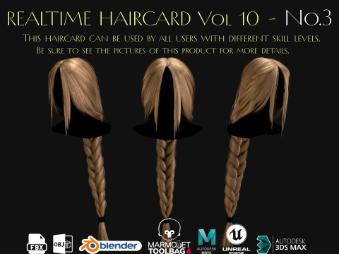 Realtime Haircard Vol 10 - No3 Modelo 3D