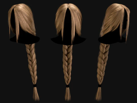 Realtime Haircard No48 3D Model