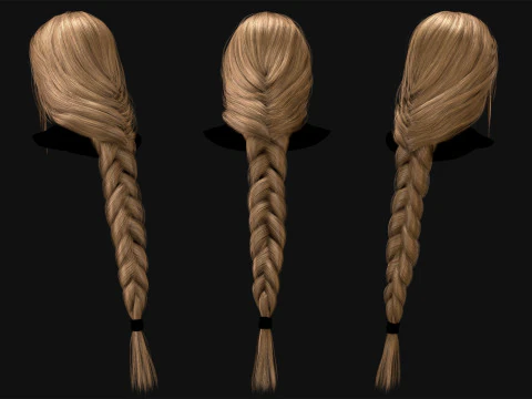 Realtime Haircard No48 3D Model