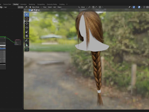 Realtime Haircard No48 3D Model