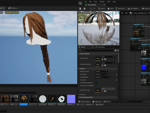 Realtime Haircard No48 3D Model