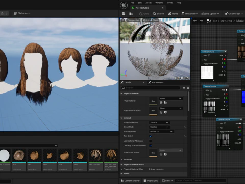 Professional Realtime Haircard Vol 6 3D Model
