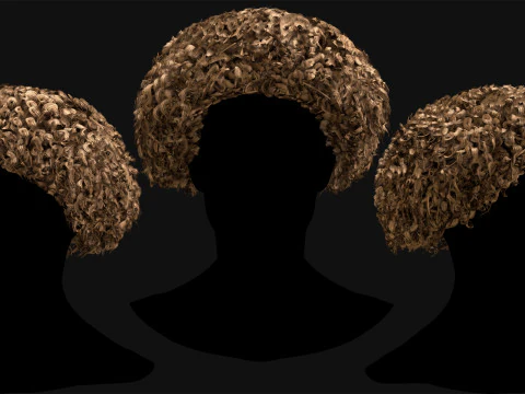 Professional Realtime Haircard Vol 6 3D Model
