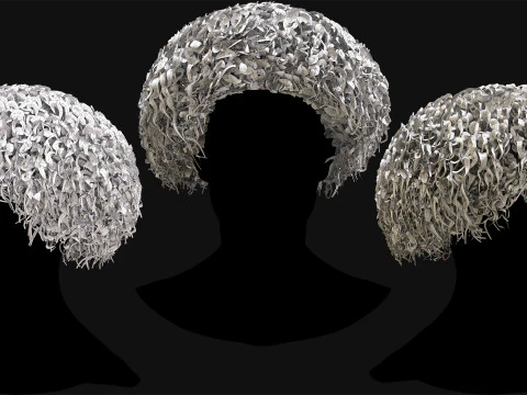 Professional Realtime Haircard Vol 6 3D Model