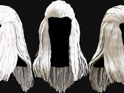 Professional Realtime Haircard Vol 6 3D Модель