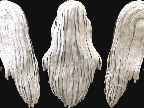 Professional Realtime Haircard Vol 6 3D Модель