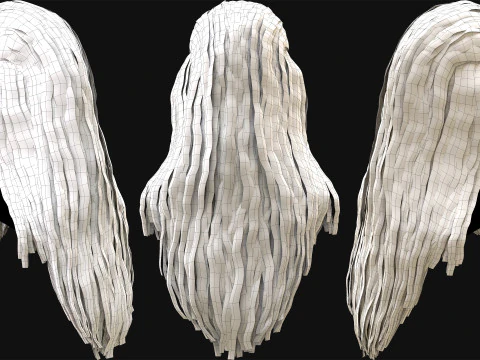 Professional Realtime Haircard Vol 6 3D Model