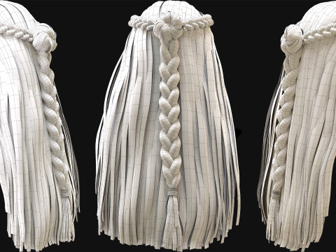 Professional Realtime Haircard Vol 7 3D Model