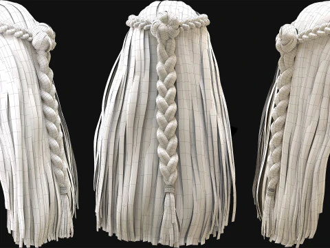 Professional Realtime Haircard Vol 7 3D Model