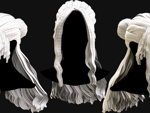 Professional Realtime Haircard Vol 7 3D Model