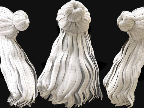 Professional Realtime Haircard Vol 7 3D Model