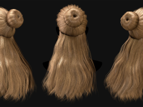 Professional Realtime Haircard Vol 7 3D Model