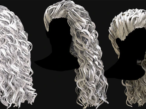 Professional Realtime Haircard Vol 7 3D Model
