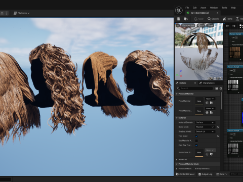 Professional Realtime Haircard Vol 7 3D Model