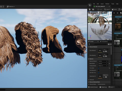 Professional Realtime Haircard Vol 7 3D Model