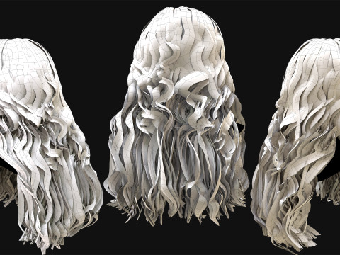 Professional Realtime Haircard Vol 8 3D Модель