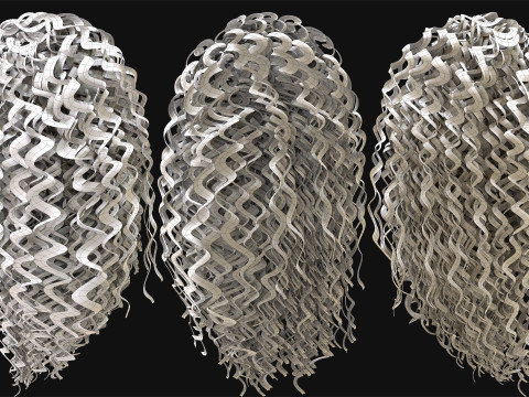 Professional Realtime Haircard Vol 8 3D Модель