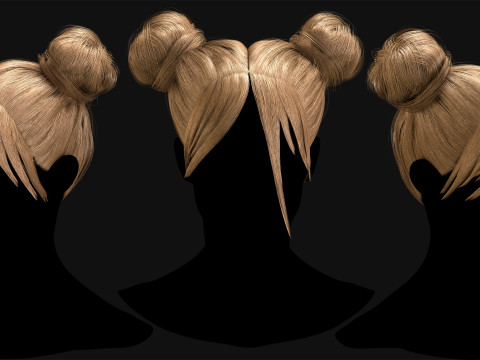 Professional Realtime Haircard Vol 9 3D 모델