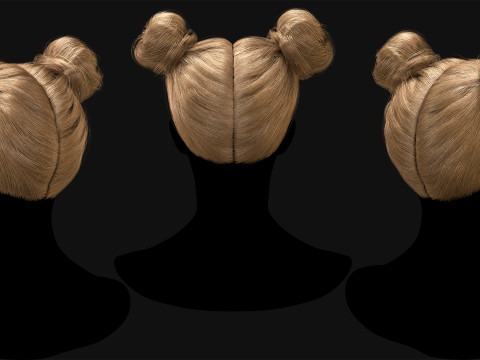 Professional Realtime Haircard Vol 9 3D 모델