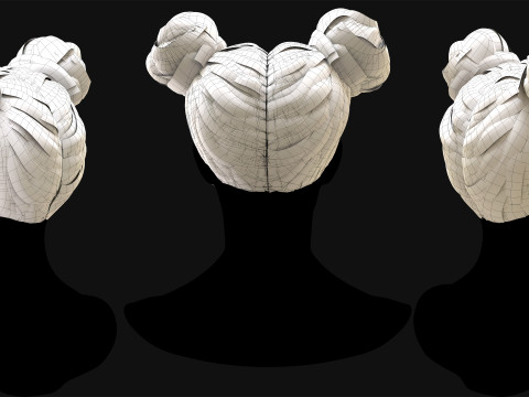 Professional Realtime Haircard Vol 9 3D 모델