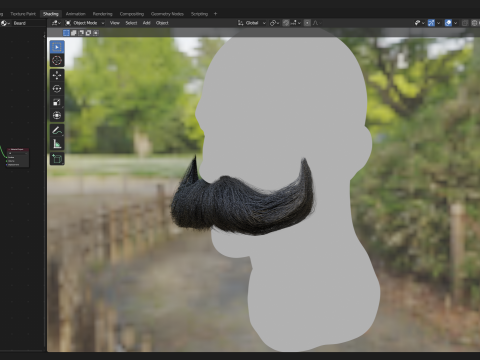 Beard and Moustache Vol 1 - No2 Model 3D