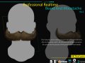 Realtime Beard and Moustache No2 Modello 3D