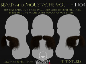 Beard and Moustache Vol 1 - No4 3Dモデル