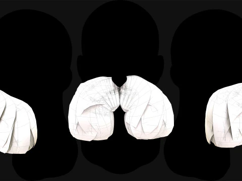 Realtime Beard and Moustache No4 3D Model