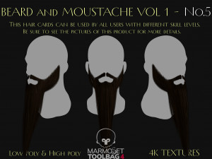 Beard and Moustache Vol 1 - No5 Modelo 3D