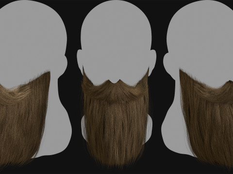 7 Professional Realtime Beard and Moustache 3D-Modell