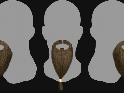 7 Professional Realtime Beard and Moustache 3D-Modell