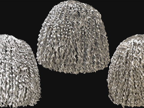 10 Professional Realtime Curly Hair Modelo 3D