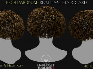 30 Profesional Realtime Haircard Modelo 3D