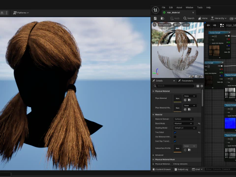 Realtime Haircard No50 3D Model